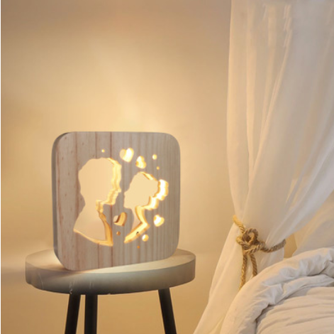 Craft home decoration wooden lamp table lamp - Minihomy