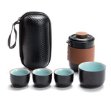 Portable Travel Tea Set With One Pot And Four Cups - Minihomy