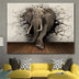 Creative Home Decor Elephant Canvas Painting - Minihomy