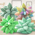 Lifelike Succulent Plants Plush Stuffed Toys Soft Doll Creative Potted Flowers Pillow Chair Cushion For Girls Kids Gift - Minihomy