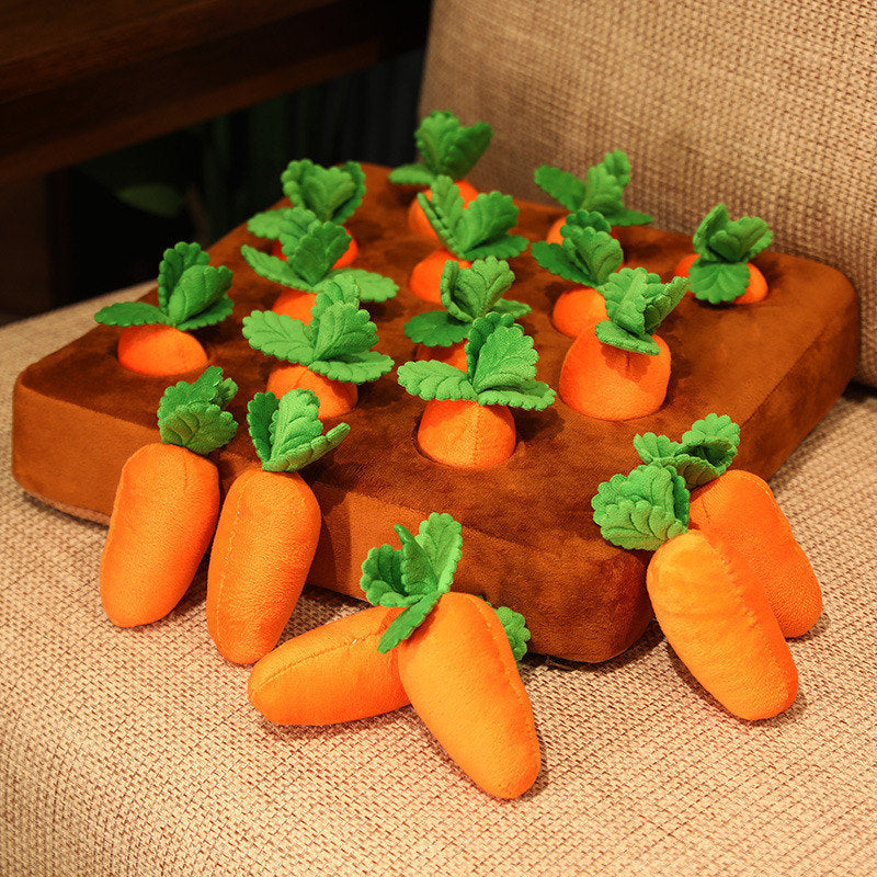 Pet Dog Toys Carrot Plush Toy Vegetable Chew Toy For Dogs Snuffle Mat For Dogs Cats Durable Chew Puppy Toy Dogs Accessories - Minihomy