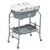 Portable Baby Changing Table with Storage Basket and Shelves-Gray - Color: Gray - Minihomy