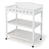 Mobile Changing Table with Waterproof Pad and 2 Open Shelves-White - Color: White - Minihomy