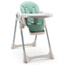 Baby Folding High Chair Dining Chair with Adjustable Height and Footrest-Green - Color: Green - Minihomy