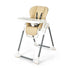 Foldable Baby High Chair with Double Removable Trays and Book Holder-Beige - Color: Beige - Minihomy