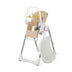 4-in-1 Foldable Baby High Chair with 7 Adjustable Heights and Free Toys Bar-Yellow - Color: Yellow - Minihomy