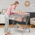 Baby Changing Table with Safety Belt and 4-side Defence-Gray - Color: Gray - Minihomy