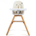 3-in-1 Convertible Wooden Baby High Chair-Beige - Color: Beige - Minihomy