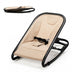 2-in-1 Adjustable Baby Bouncer and Rocker-Beige - Color: Beige - Minihomy