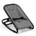 2-in-1 Adjustable Baby Bouncer and Rocker-Gray - Color: Gray - Minihomy