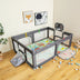 Large Baby Playpen with Mat and Ocean Balls-Dark gray - Color: Dark Gray - Minihomy