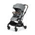 2-in-1 Convertible Aluminum Baby Stroller with Adjustable Canopy-Gray - Color: Gray - Minihomy