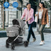 2-in-1 Convertible Baby Stroller with Reversible Seat-Gray - Color: Gray - Minihomy