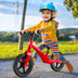 Kids Balance Bike with Rotatable Handlebar and Adjustable Seat Height-Red - Color: Red - Minihomy