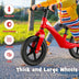 Kids Balance Bike with Rotatable Handlebar and Adjustable Seat Height-Red - Color: Red - Minihomy