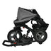 7-In-1 Baby Folding Tricycle Stroller with Rotatable Seat-Gray - Color: Gray - Minihomy