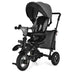 7-In-1 Baby Folding Tricycle Stroller with Rotatable Seat-Gray - Color: Gray - Minihomy