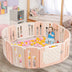 16 Panels Baby Safety Playpen with Drawing Board-Pink - Color: Pink - Minihomy