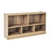 Kids 2-Shelf Bookcase 5-Cube Wood Toy Storage Cabinet Organizer-Natural - Color: Natural - Minihomy