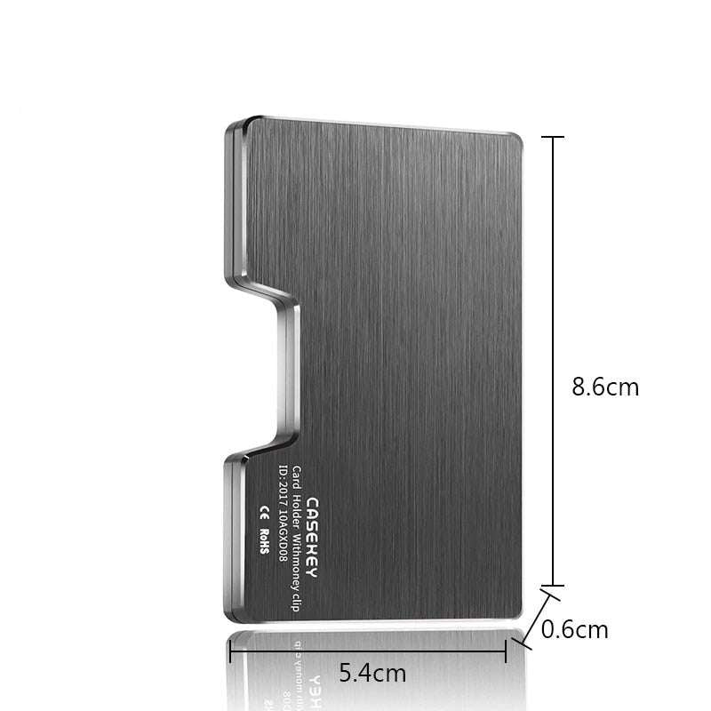 Credit Card Holder Aluminum Delicate Metal Wallet - Minihomy