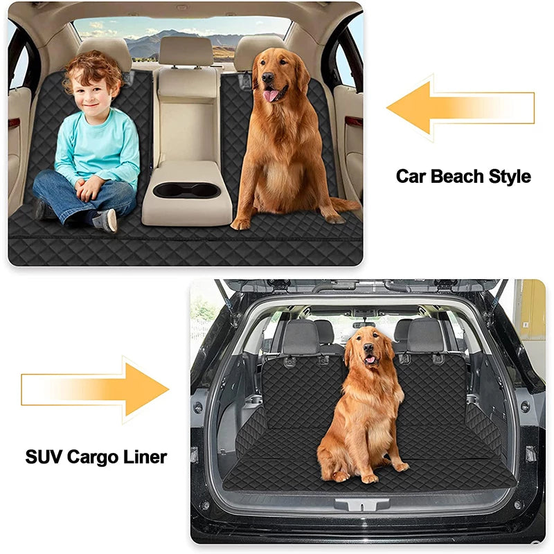 Dog Car Seat Cover Waterproof Car Rear Back Mat Pet Carrier Travel Hammock Non-slip Folding Safety Cushion Protector Pet Supply - Minihomy