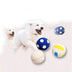 Dog toy bite-proof teeth molar latex toy ball pet interactive sound training ball pet supplies - Minihomy