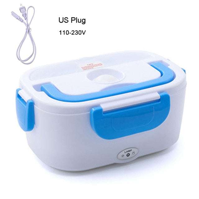 Electric lunch box food grade plastic 110v 220v plug in lunch box household appliances gift - Minihomy