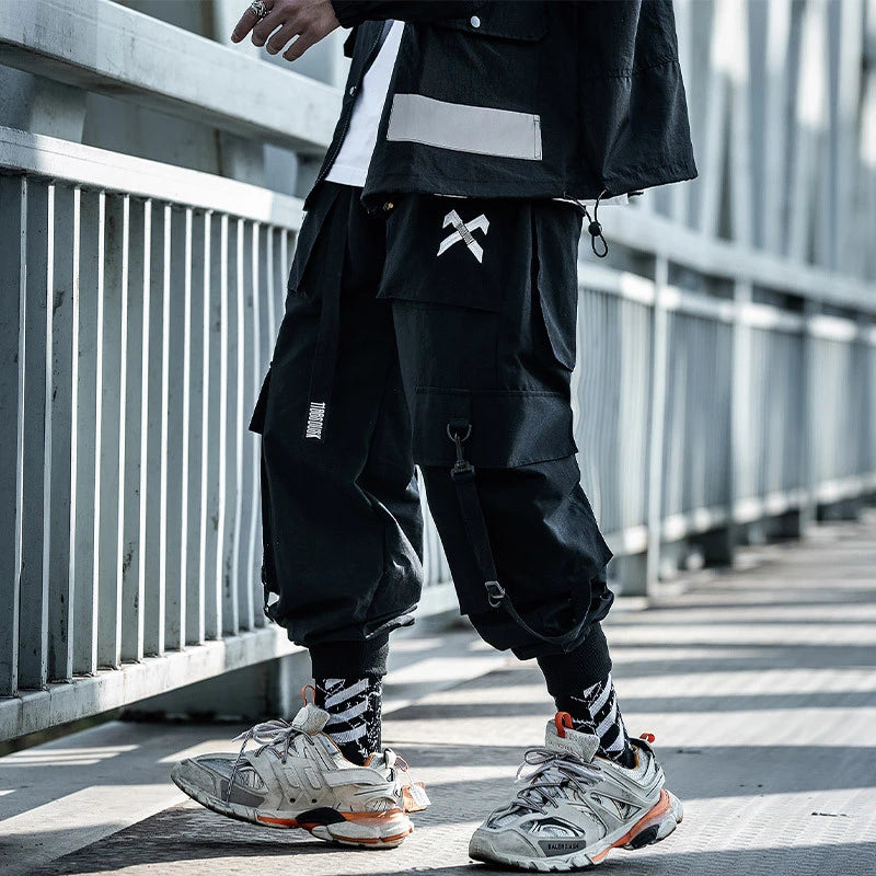 Japanese military Male Joggers Mens hip hop Pockets Ankel Cargo Pants - Minihomy