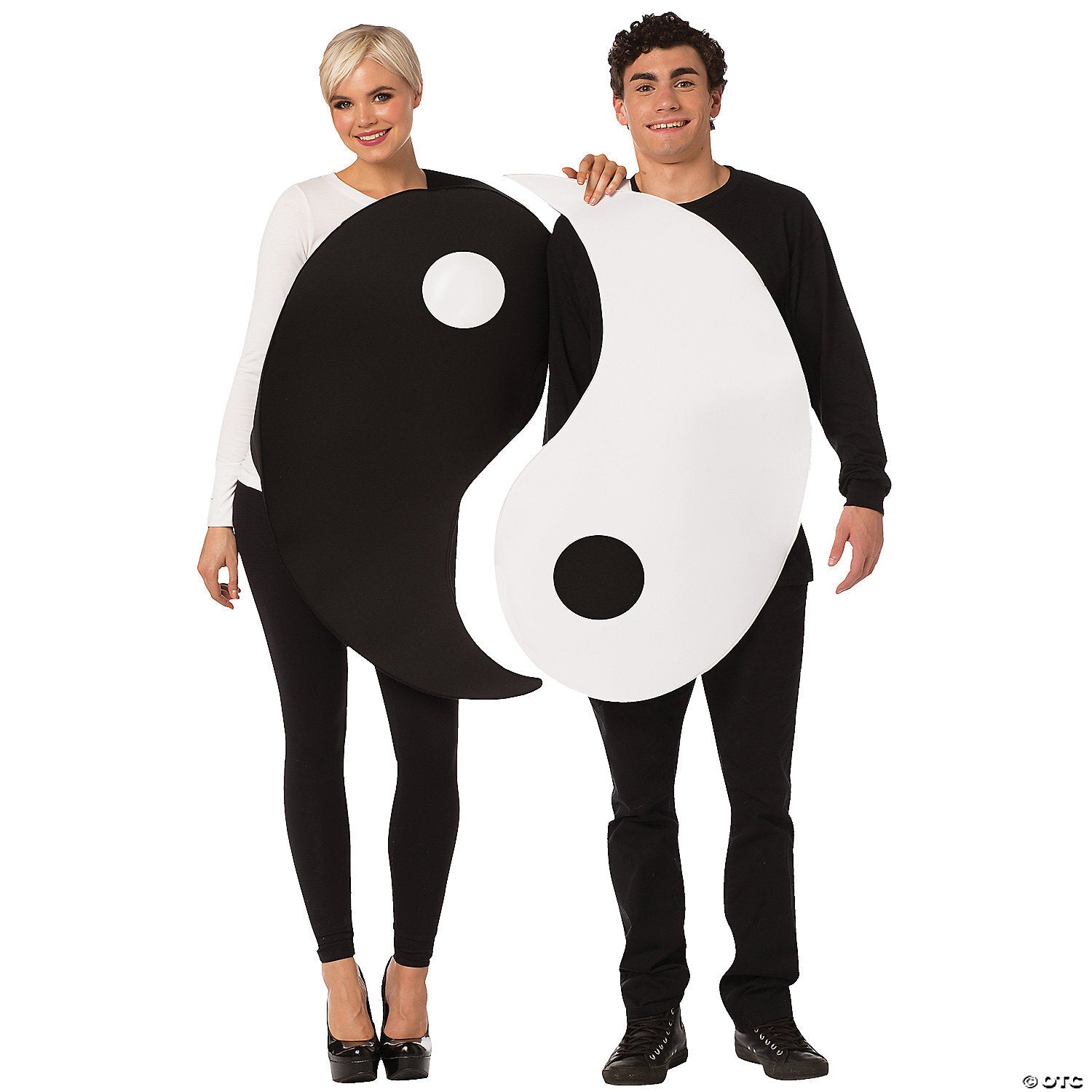 Adult yin yang couples costume - Minihomy