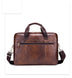 Leather Goods Laptop Computer Briefcase Men's Leather Shoulder Messenger Bag - Minihomy