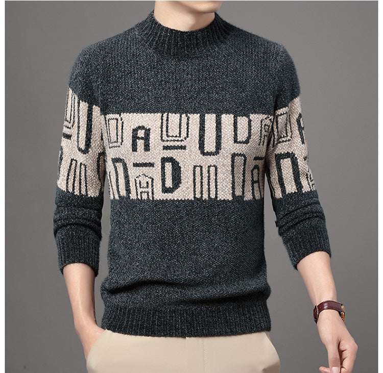 Men's Tops Youth Thicken Knitwear - Minihomy