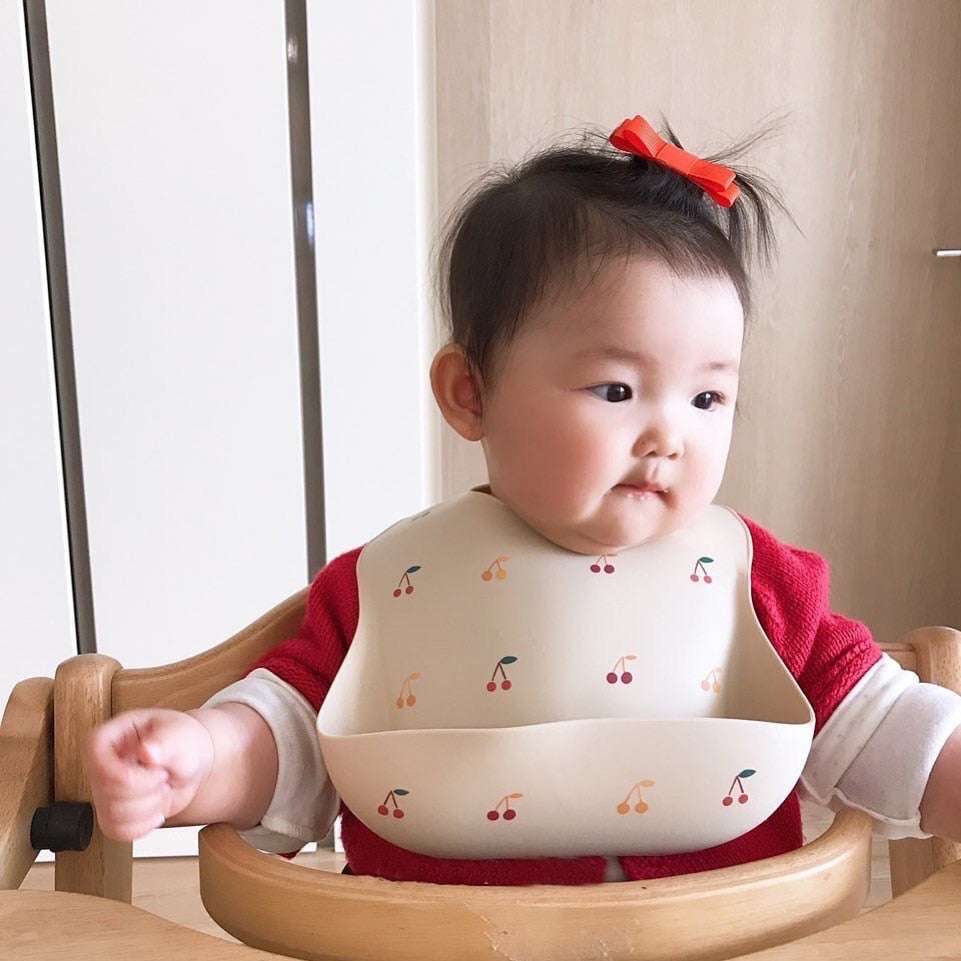 Baby Eating Bibs, Baby Waterproof Silicone Bibs, Feeding Rice Pockets - Minihomy