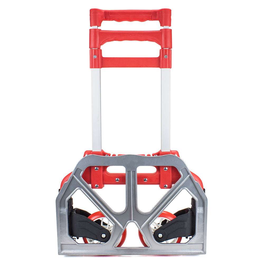 Aluminum Folding Hand Truck, Red - Minihomy