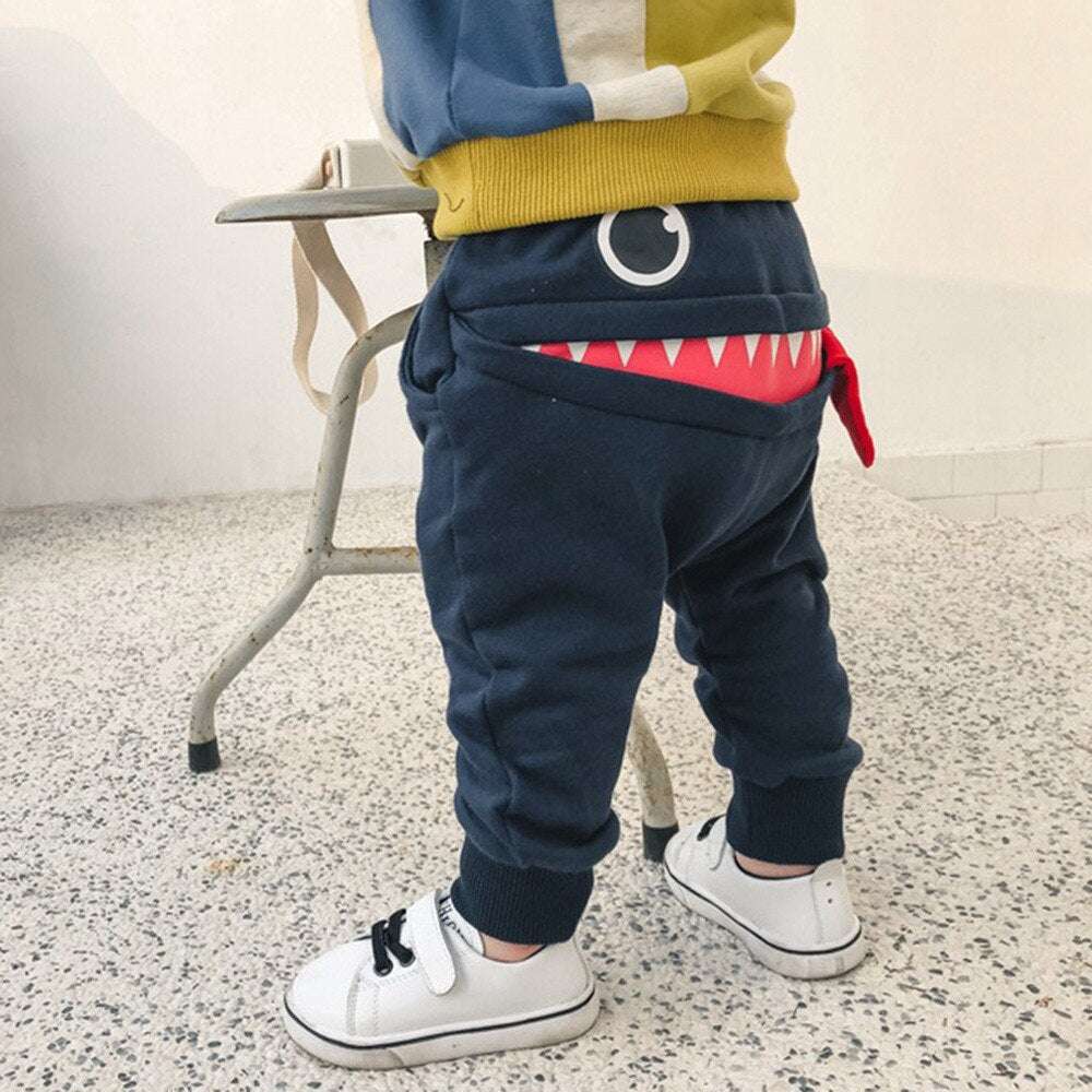 Children's casual sweatpants baby cartoon loose trousers - Minihomy