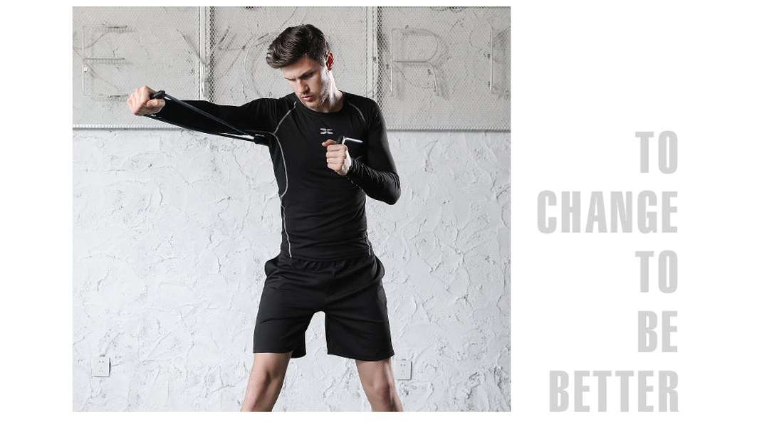 Men Sportswear Compression Sport Suits Quick Dry Running Clothes - Minihomy