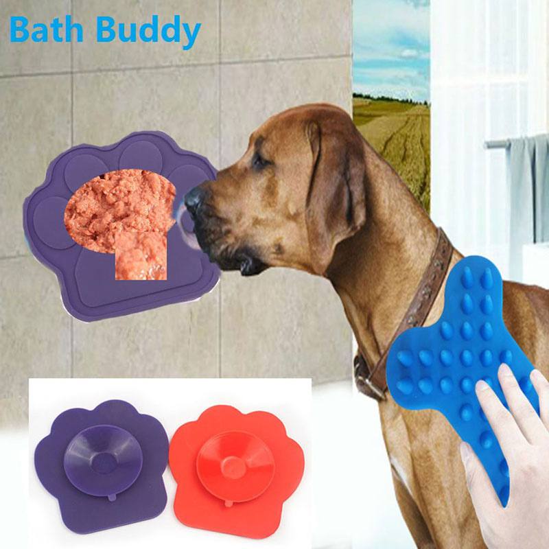 Pet Bathing Made Easy with Dog Sucker Silicone Pad - Minihomy