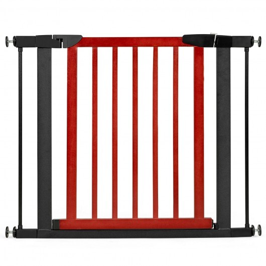 Extendable Safety Gate for Baby and Pet-Red - Color: Red - Minihomy