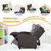 Ergonomic PU Leather Kids Recliner Lounge Sofa for 3-12 Age Group-Brown - Color: Brown - Minihomy