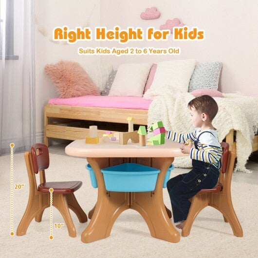 Children Kids Activity Table & Chair Set - Play Furniture with Storage - Minihomy