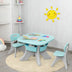 Children Kids Activity Table & Chair Set Play Furniture W/Storage-Blue - Color: Blue - Minihomy