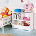 Kids Storage Unit Baby Toy Organizer Children Bookshelf Bookcase-White - Color: White - Minihomy