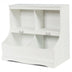 Kids Floor Cabinet Multi-Functional Bookcase -White - Color: White - Minihomy