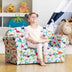 Double Kids Dinosaur Sofa Children Armrest Couch  - Color: Multicolor - Minihomy