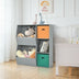 Kids Toy Storage Cabinet Shelf Organizer -Gray - Color: Gray - Minihomy