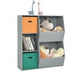 Kids Toy Storage Cabinet Shelf Organizer -Gray - Color: Gray - Minihomy