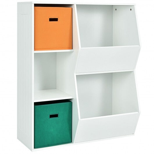 Kids Toy Storage Cabinet Shelf Organizer-Multicolor - Color: Multicolor - Minihomy