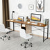 79 Inches Multifunctional Office Desk for 2 Person with Storage-Brown - Color: Brown - Minihomy