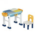 6-in-1 Kids Activity Table Set with Chair - Color: Multicolor - Minihomy