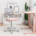 Adjustable Desk Chair with Auto Brake Casters for Kids-Pink - Color: Pink - Minihomy