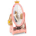 Kids Full Length Mirror with 360 Degree Rotatable Design and Shelf-Pink - Color: Pink - Minihomy